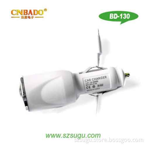 Car charger for iPhone 5, with cable, good quality